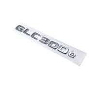 Lettere nere cromate 3D GLC300de GLC300e GLC350e GLC400e Emblema 4Matic compatibile for Mercedes Benz GLC X253 Adesivo for logo for bagagliaio di un'auto (Color : GLC300e-01, Size : Silver)