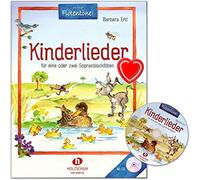 Lettere per bambini per uno o due flauto soprano di Barbara Ertl - Collezione di 33 canzoni tradizionali tedesche, con CD e clip per spartiti - VHR3648CD 9783864340857