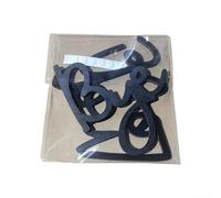 Lettere personalizzabili in legno MDF per applicazioni uniche di scrapbooking e decorazioni per la casa (set nero con colla)