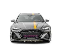 Lettere Quattro compatibili con Griglia Anteriore Audi, Stampate in 3D, Colorate o con Bordi Neri, Installazione con Biadesivo (BORDO NERO, VIOLA)