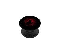 Lettere runiche corvo vichingo simbolo norreno cerchio rosso PopSockets PopGrip Adesivo