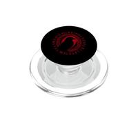 Lettere runiche corvo vichingo simbolo norreno cerchio rosso PopSockets PopGrip per MagSafe