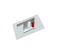 Lettere Stemma per Alfa Romeo Mito 2013 2014 2015,Lettere Adesivo Emblema Logo Bagagliaio Posteriore Ricambio Distintivo ABS Accessori Decorazione Styling Auto,Silver-Red