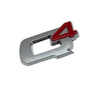 Lettere Stemma per Alfa Romeo Stelvio 2017 2018 2019 2020 2021,Lettere Adesivo Emblema Logo Bagagliaio Posteriore Ricambio Distintivo ABS Accessori Decorazione Styling Auto,Silver-Q4