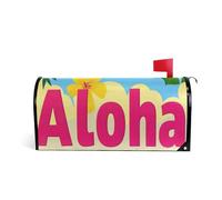 Lettere Stile Tropicale Foglie Verdi Decorativo Casella Postale copre magnetico per Pasqua divertimento mailbox copre estate dimensioni standard copertura para buzon