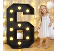 Lettere tendone Decorazioni di compleanno nere Mosaico di grandi dimensioni Numeri luminosi for decorazioni for feste del 30° 40° 50° anniversario Kit telaio for pannello KT pretagliato fai-da-te(Numb