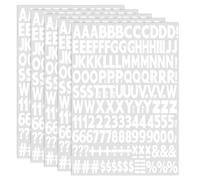 Lettere termoadesive bianche, 5 fogli di lettere termoadesive per vestiti, 2,5 cm, numeri e alfabeti per abbigliamento sportivo