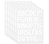 Lettere termoadesive per vestiti, 5 cm, termoadesive in vinile, per abbigliamento, magliette, alfabeti, nome, stampa, 6 fogli