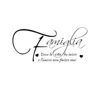 Lettering Decalcomanie Famiglia Citazioni Famose D'Amore Frasi Famiglia Adesivi Da Parete Critta 63x133.5cm Personalizzazione personalizzata Extra Large Nero