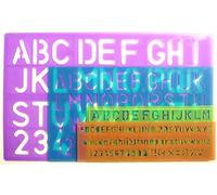 Lettering Stencil Set Letters Alphabet Stencils Craft Number Lettering Guide x 4 by Tallon