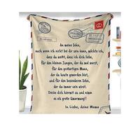 Letters Blanket,personalized Love Letter Flannel Blanket To My Son
