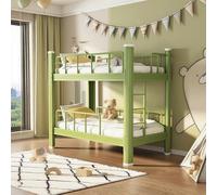 Letti a Castello per Bambini Letti a Castello Letto con Barriera Anticaduta per Dormitori del Personale Studenti Letti a Appartamenti E Camere da Letto Senza Materasso(Green,170 * 80 * 150CM)