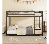 Letti per bambini 140*200, letti a castello, letti in ferro, letti a castello in ferro dalla forma classica, neri Questo letto a castello è progettato per i bambini ed è della giusta altezza. Il letto