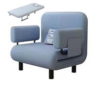 Letti Pieghevoli Salvaspazio con Braccioli e Cuscini Poltrone Letto Singolo Tessuti di Cotone e Lino Poltrona Camera da Letto Moderna per Appartamenti, Soggiorni(Blue,192 * 65 * 28cm)