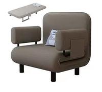 Letti Pieghevoli Salvaspazio con Braccioli e Cuscini Poltrone Letto Singolo Tessuti di Cotone e Lino Poltrona Camera da Letto Moderna per Appartamenti, Soggiorni(Gray,192 * 80 * 28cm)