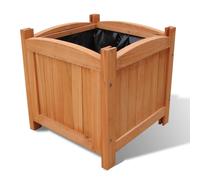 AX 2 Fioriere Letto Rialzato Legno Massello 30x30x30cm Giardino Terrazza + 41301