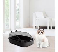 Lettiera aperta Gattino Toilette Durevole Forma di cartone animato Anti Spruzzi