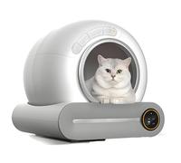 Lettiera automatica per gatti con sensore, lettiera robotizzata da 65 litri, autopulente e silenziosa, ideale per case di 52×48×50,5 cm.