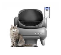 Lettiera automatica per gatti Vassoio intelligente di grande spazio Vassoio per lettiera per gatti autopulente in sovrappeso Eliminatore di odori aperto Forniture per gatti Package A