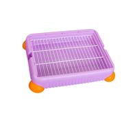 Lettiera Bunny Litter Pan Pet Corner Toilette con rete per ratti criceti