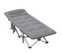 Lettiera da campeggio pieghevole portatile, lettino da campeggio con cuscinetto spesso, sedia a sdraio pieghevole portatile esterno letto per dormire letto, perfetto per campeggio, piscina, spiaggia,