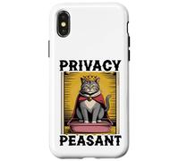 Lettiera divertente per gli amanti dei gatti Custodia per iPhone X/XS