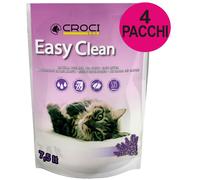 Lettiera Easy Clean con profumazione lavanda 4 confezioni da 7,5 litri cad. Croc