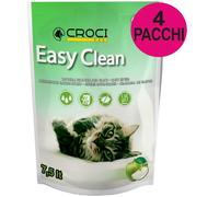 Lettiera Easy Clean profumazione mela verde 4 confezioni da 7,5 litri cad. Croci