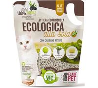 LETTIERA IGIENICA VEGETALE ALLA SOIA CON CARBONE ATTIVO 10 Lt