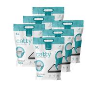 Lettiera in Silicio per Gatti Gatto, Assorbe gli odori, profumazione talco 6 pz