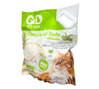 Lettiera Naturale Gatto Tofu Classico Agglomerante Lettiera bio tofu 2,5kg (6L)