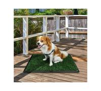 Lettiera per cani da interno facile da pulire, tappetini in erba artificiale resistenti alle intemperie per la toilette del cane da interno,