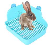 Lettiera per conigli Toilette, Gabbia quadrata in plastica Vasino Trainer Lettiera angolare Lettiera per animali domestici per piccoli animali, conigli, porcellini d'India, cincillà, furetto, Galesaur