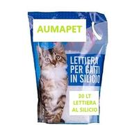 LETTIERA PER GATTI AL SILICIO 30 LT CONF 6X5 LT o 2X15 LT SABBIA GATTO AUMAPET
