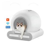 Lettiera per gatti autopulente intelligente EU Stock APP controllata Smart Automatic Cat Toilet lettiera per gatti di grande capacità 65L Green EU
