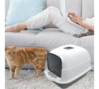 Lettiera per gatti Chiusa e coperta Vassoio per lettiera facile da pulire