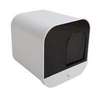 Lettiera per Gatti Chiusa Lettiera per Gatti Lettiera per Gatti Chiusa con Doppio Ingresso, Paletta e Carbone Attivo (WHITE)