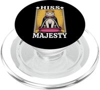 Lettiera per gatti con sibilo Majesty, divertente e divertente PopSockets PopGrip per MagSafe