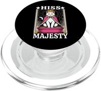 Lettiera per gatti con sibilo Majesty, divertente e divertente PopSockets PopGrip per MagSafe