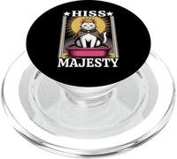 Lettiera per gatti con sibilo Majesty, divertente e divertente PopSockets PopGrip per MagSafe