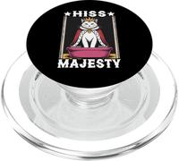 Lettiera per gatti con sibilo Majesty, divertente e divertente PopSockets PopGrip per MagSafe