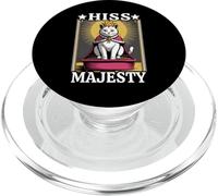 Lettiera per gatti con sibilo Majesty, divertente e divertente PopSockets PopGrip per MagSafe