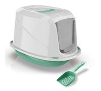 Lettiera per gatti coperta con maniglia, filtro antiodore e paletta omaggio