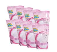 Lettiera Per Gatti In Silicone Lavanda 30,4 Litri Con 8 Sacchetti Da 3,8L, Assorbente A Lunga Durata, Accessori Per Animali Domestici Per Casa E Giardino