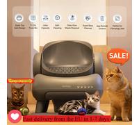 Lettiera per gatti intelligente M1 Toilette automatica per gatti autopulente Controllo APP Spazio extra ampio Adatto per lettiera per animali domestici di grandi dimensioni Grey with app