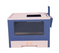 Lettiera per Gatti Pieghevole, Lettiera per Gatti Portatile con Ingresso Dall'alto Scatola per Toilette per Gatti Dal Design Semichiuso per Uso Interno