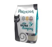 Lettiera per gatti sabbia agglomerante antiodore con carboni attivi Preziosa 10