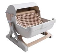 Lettiera per Gatti Semi Automatica A Pulizia Rapida, 20,47x16,93 Pollici Lettiera per Gatti Semi Chiusa Toilette per Gatti di Lusso, Migliore Controllo degli Odori, A Prova di