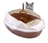Lettiera Per Gatti Semichiusa -Lettiera Per Gatti Staccabile Con Bordo|Le Migliori Offerte Per Toilette Per Gattini In Plastica Anti-fuoriuscita Loo Pan Box In Plastica | Vasino Per Lettiera Per Gatti