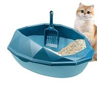Lettiera Per Gatti Semichiusa -Lettiera Per Gatti Staccabile Con Bordo|Le Migliori Offerte Per Toilette Per Gattini In Plastica Anti-fuoriuscita Loo Pan Box In Plastica | Vasino Per Lettiera Per Gatti